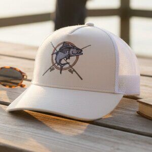 Turtle Fur Cotton Trail Head Trucker Hat Fish/ Fishing Poles